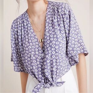 Faithfull the Brand x
Anthropologie Danica Floral
Tie Front Crop Top